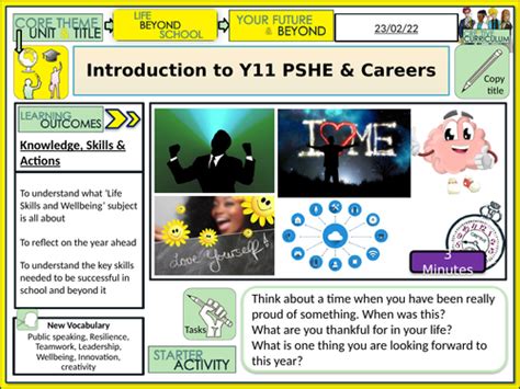 Y11 PSHE Teaching Resources