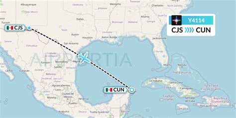 Y4114 (Ciudad Juarez to Cancun) Flight Status - PlaneMapper