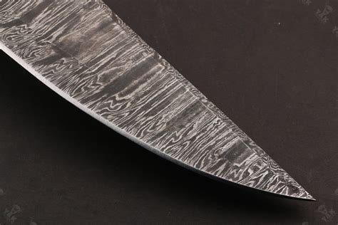 YAK_BLADES|16" Custom Handmade Twist Damascus Steel Bowie Hunting Knife ... - balustradellc