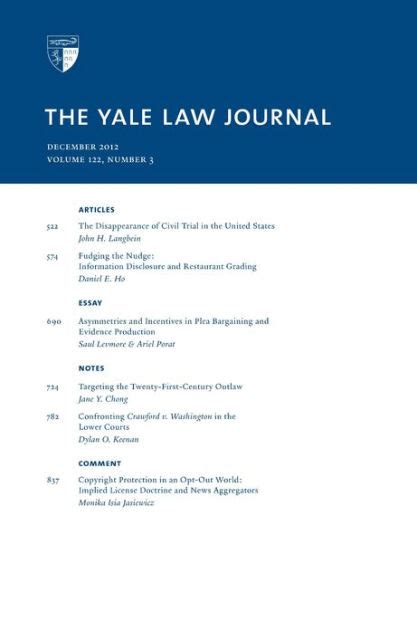 YALE LAW JOURNAL - JSTOR