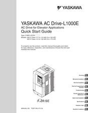 YASKAWA L1000E QUICK START MANUAL Pdf Download …