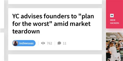 YC advises founders to ‘plan for the worst’ amid market teardown