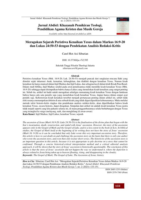 YESUS SEJARAH DAN ANALISIS REDAKSI - Alkitab SABDA - balustradellc