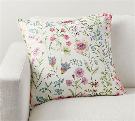 YiJuHui 2 PC Spring Floral Embroidered Pillowcase Modern … - balustradellc