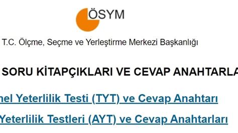 YKS deneme sınavı cevap anahtarı ve kitapçığı pdf olarak indirebilirsiniz.