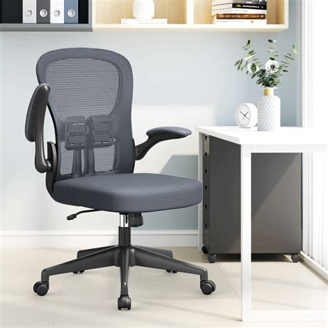 YONISEE Office Chair - Ergonomic Desk Chair with Flip-up Armrest ...