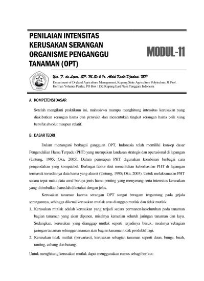 Yos. F. da Lopes, SP, M.Sc & Ir. Abdul Kadir Djaelani, MP - muktibox.com