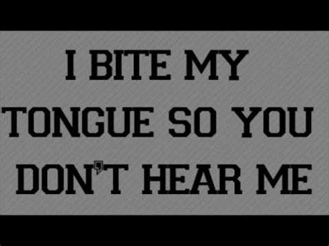 YOU ME AT SIX - BITE MY TONGUE LYRICS - SongLyrics.com