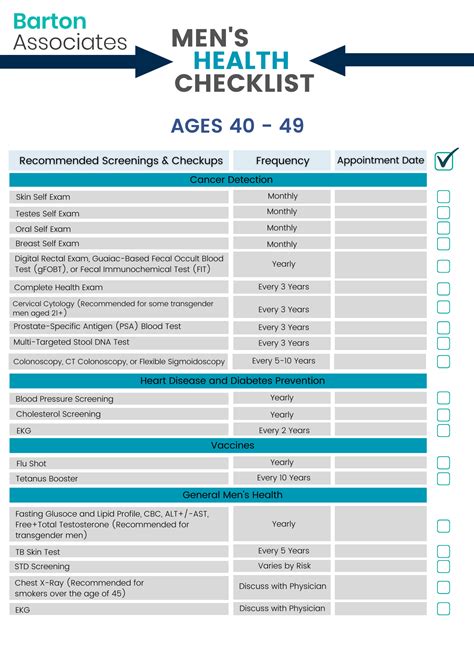 Your Over 40 Health Checklist - CRAICCHS - balustradellc