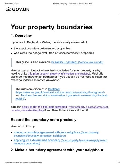Your property boundaries: Overview - GOV.UK - balustradellc