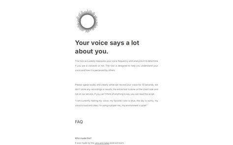 Your voice says a lot about you. - balustradellc