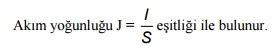 Ya da coulomb /saniye /metrekare cinsinden ifade edilebilir.