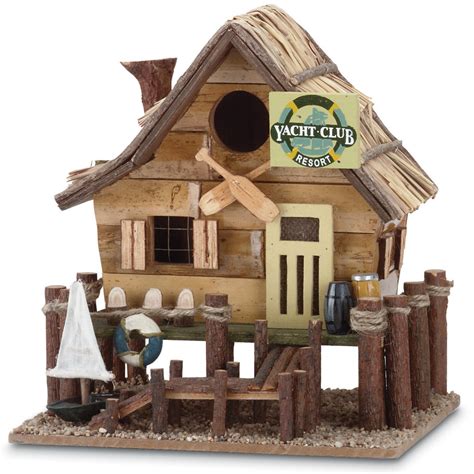 Yacht Club Resort Wood Birdhouse 849179003845 eBay