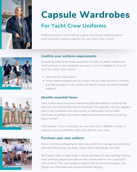 Yacht Crew Uniform Trends For 2024 Sea Design