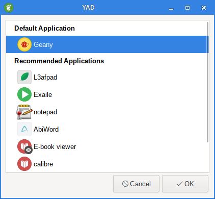 Yad separator.  File dialog with large preview YAD doesn&rsquo;t check mtime for thum...