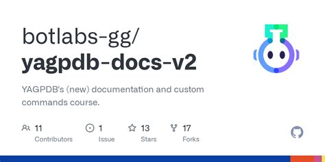 Yagpdb learn.  Contribute to botlabs-gg/yagpdb-docs development by creating an account ...
