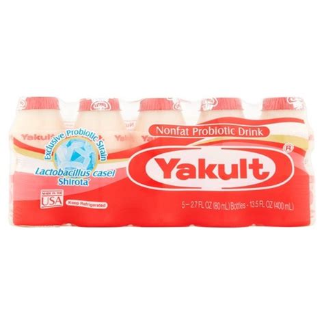 Yakult Nonfat Probiotic Yogurt Drink - 5ct/2.7 fl oz Bottles