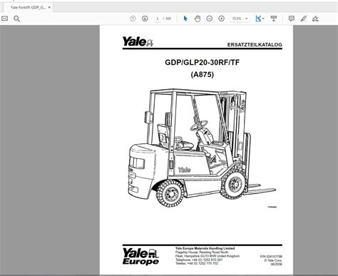 Yale forklifts parts manual model gdp. - Ford f150 manual de reparación en línea.