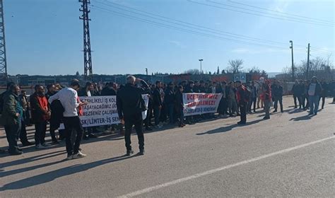 Yalova’da tersane işçilerinden zam protestosu