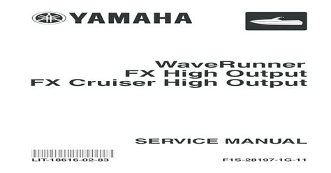 Yamaha 2015 fx cruiser ho service manual. - Del batu al beisbol de grandes ligas.
