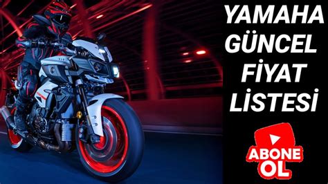 Yamaha 2021 fiyat listesi