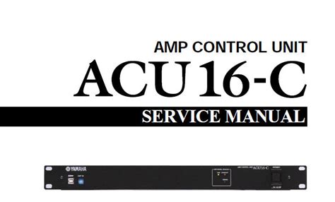 Yamaha acu16 c amp control unit service manual. - Pasión y agonía del proceso político puertorriqueño.
