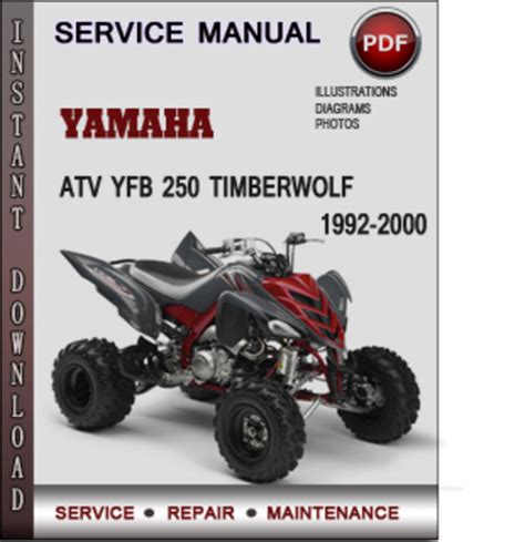 Yamaha atv 1992 1998 yfb 250 2x4 timberwolf repair manual improved. - Manual for huskee riding mower slt 4600.