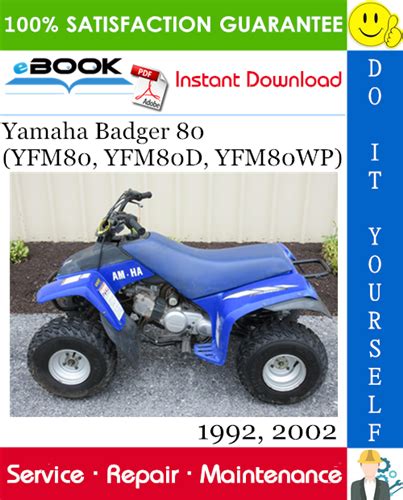 Yamaha badger 80 yfm80 atv service repair manual 1993 2002. - Caring for your aging parent a guide for catholic families.