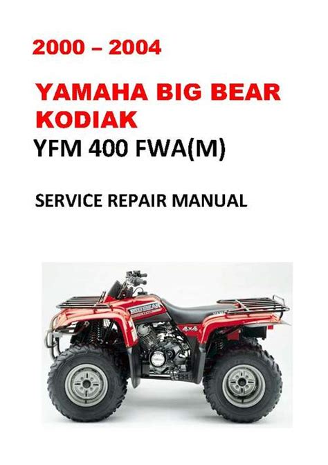 Yamaha bigbear 400 big bear service repair manual 2000 2006. - The legend of dragoon game guide.