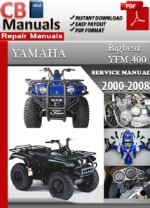 Yamaha bigbear 400 workshop repair manual download 00 06. - Hyundai robex 140w 9 wheel excavator operating manual download.