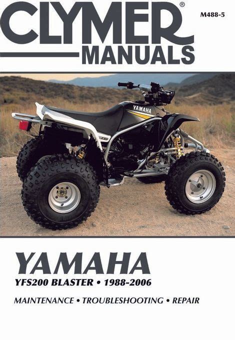 Yamaha blaster yfs200 shop manual 1988 2000. - Ywyra ñe'ery, fluye del árbol la palabra.