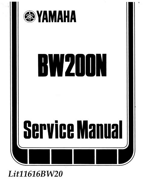 Yamaha bw200 big wheel service repair manual 1985 1989. - 1998 jcb 214 series 3 service manual.