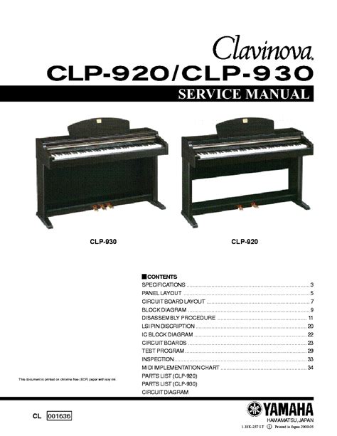 Yamaha clavinova clp 920 930 service manual repair guide. - Citroen c5 repair manual fault finding.