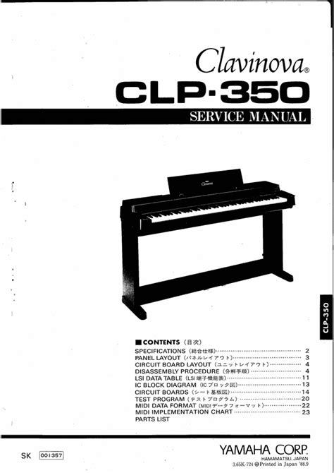 Yamaha clp 350 clp350 complete service manual. - Panasonic lumix dmc tz2 tz3 service repair manual.