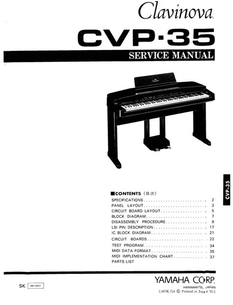 Yamaha cvp35 cvp 35 digital piano complete service manual. - Manual motor isuzu 2 8 turbo diesel.