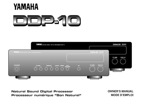 Yamaha ddp 10 digital processor owners manual. - Daewoo espero 1987 1998 service repair manual.