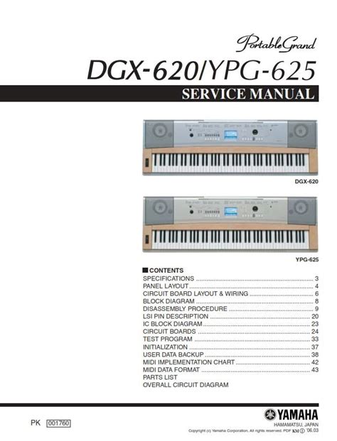 Yamaha dgx 620 ypg 625 keyboard service manual repair guide. - Denso diesel injection pump repair manual hino.