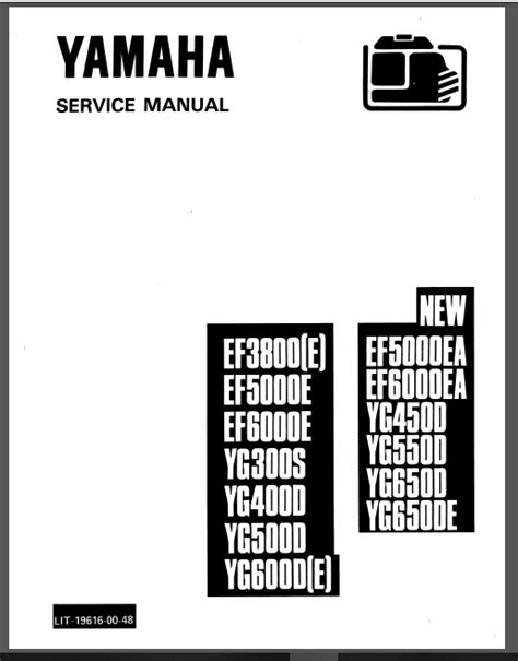 Yamaha ef3800 ef3800e download manuals technical. - Hyundai h1 repair manual download 2001 2007.