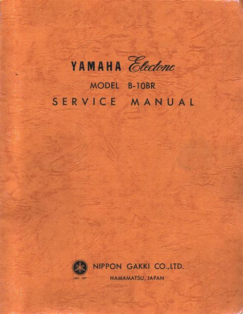 Yamaha electone b 10 service manual. - La batalla de espinosa de los monteros.