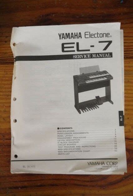 Yamaha electone b 6 service manual. - Lehrbücher der elektrotechnik electrical engineering textbooks.