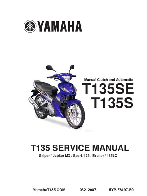 Yamaha exciter 135lc automatic manual clutch full service repair manual 2005 2012. - Diccionario geográfico e histórico de campeche..