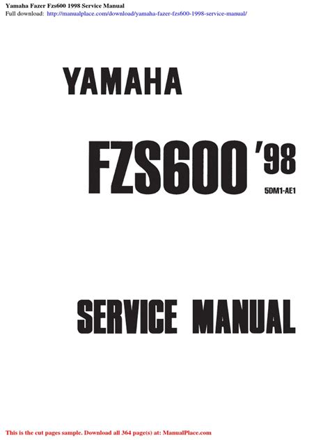 Yamaha fazer fzs600 1998 service manual. - Diet therapy of disease a handbook of practical nutrition.