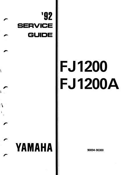 Yamaha fj1200 ddc parts manual catalog download 1992. - Security guard exam preparation guide book.