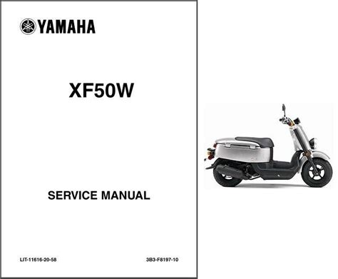 Yamaha giggle 50 xf50 scooter manual de reparación de servicio completo 2006 2014. - Free 1998 ford ranger repair manual download.