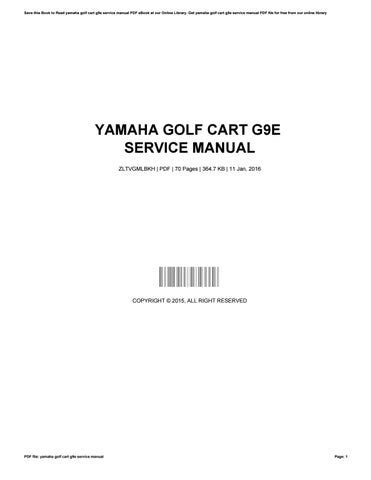 Yamaha golf cart g9e service manual. - La teoria del temperamento nell'etá di gioseffo zarlino.