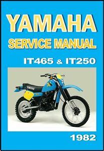 Yamaha it250j it465j service repair workshop manual 1981 onwards. - Fisher amp paykel dd603 manuale di servizio.