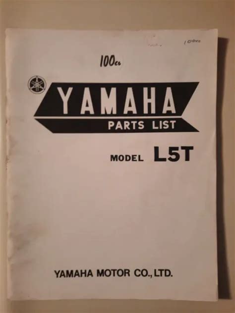 Yamaha l5t l5ta parts manual catalog. - Download manuale di servizio mg tf.