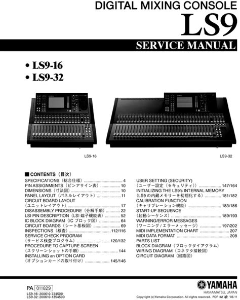Yamaha ls9 ls9 16 ls9 32 ls 9 complete repair service manual. - Cambio de fluido de transmisión tipo jaguar x.