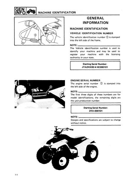 Yamaha moto 4 100 champ yfm100 atv service repair manual 1987 1991. - New holland tractor service manual tc45.
