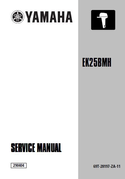 Yamaha outboard ek25bmh service repair manual. - Owners manual 2006 larson sei 180.